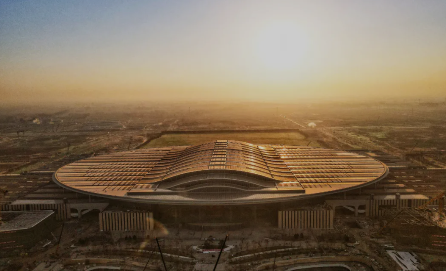 雄安站樓頂光伏發電工程正式并網！(圖1)